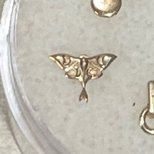 YG Luna Moth Threadless End by Dusk Body Jewlery